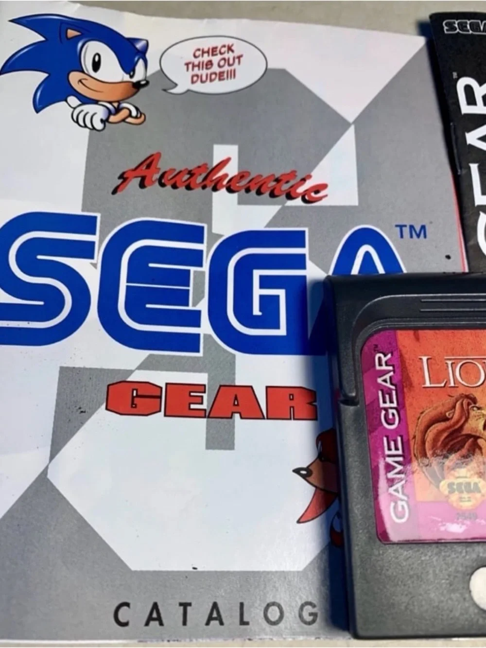 The Lion King (Sega Game Gear, 1995) Video Game Cartridge W/ Case & Manual MINT